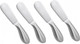 4 Pcs Spreader Knife Set Stainless Steel Multipurpos Cheese and Butter Spreader Knives Charcuterie Utensils Cheese Knives Butter Knife Spreader for Cheese Cold Butter Jam Pastry Making 4 Pcs Spreader Knife Set Stainless Steel Multipurpos Cheese and Butter Spreader Knives Charcuterie Utensils Cheese Knives Butter Knife Spreader for Cheese Cold Butter Jam Pastry Making