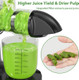 Aeitto Juicer Machines with Soft & Hard Modes Quiet Motor Reverse Function Juicer Machines Vegetable and Fruit Cold Press Juicer Easy to Clean with Brush