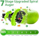 Cold Press Juicer Aeitto Slow Masticating Juicer with Wide & Dual Feed Chute for Vegetables and Fruits High Juice Yield Self Feeding for Juice Extractor Dark Green