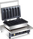 Commercial Waffle Stick Maker 6PCS 1600W Waffle Baker Machine Non-Stick Stainless Steel Corn Hot Dog Waffle Iron with Temp and Time Control Perfect for Restaurant Bakery Snack Bar Family