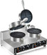 110V 2600W Commercial Double Waffle Maker Non-Stick Commercial Waffle Baker Stainless Steel Belgian Waffle Iron for Restaurant Party Food Stall Bakery Snack Bar Family