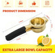Lemon Squeezer Stainless Steel Lemon Juicer Heavy Duty Lemon Juicer Pro-Grade No Seeds Citrus Juicer(Gold-Black)
