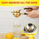 Lemon Squeezer Stainless Steel Lemon Juicer Heavy Duty Lemon Juicer Pro-Grade No Seeds Citrus Juicer(Gold-Black)