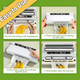 Portable Vacuum Sealer Machine for Food Storage 75KPA Strong Suction Dry/Wet Modes with One-Touch Seal Includes 20 Bags & Digital Timer Compact for Home Kitchen Camping Travel
