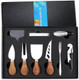 Cheese Knife Set 14 Piece Stainless Steel Cheese Knives Charcuterie Boards Accessories Butter Spreader Knife with Corkscrew Wine Opener and Pourer - Premium Box