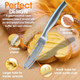 Butter Knife Spreader and Curler - Complete Your Kitchen Knives Set Curl Your Butter with Ease 3 Different Ways - Stainless Steel Cheese Cutter