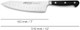 ARCOS Santoku Knife 7 Inch Nitrum Stainless Steel and 190 mm blade. Ergonomic Polyoxymethylene POM Handle.Classical design and rounded finish of great beauty and sturdiness. Series Opera. Color Black.