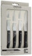 Arcos 4 Inch Steak Knife Set of 4. Pocket Knife Pack with Smooth Edge for Cutting and Fillet Meat. Stainless Steel Blade and Black Nylon Handle. Series Mesa