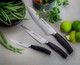 Arcos Forged Kitchen Knife Set 3 Pieces (Paring Knife + Kitchen Knife + Chef's Knife). Stainless Steel Forged Nitrum. Polypropylene POM Handle. Series Clara. Black Color