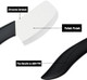 Ceramic Knife Mini Cleaver Nakiri Knife Black Small Paring Knife Fruit and Vegetable knife Longer Sharp Rust Proof Stain Resistant