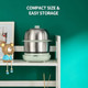 Bar Electric Small Food Steamer 2 Tier Egg Cooker with Steaming & Frying Stainless Steel Vegetable Steamer for Cooking Anti-dry Burn Protection 9.5h Preset 360W ZDQ-B14Y5