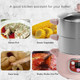 Bear Electric Food Steamer Stainless Steel Digital Steamer 3 tier 8L Large Capacity Vegetable Steamer Auto Shut-off & Anti-dry Protection DZG-A80A2 1200W