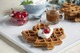 Canadian Maple Leaf Shaped Belgian Waffle Maker Non-stick Waffle Iron Works Perfectly for Chaffles Gluten or Paleo Pancake And Waffle Mix