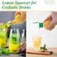 2PCS Screw Top Lemon Squeezer Manual Lemon Juicer with Built-in Filter Portable Orange Citrus Juice Extractor With Lid Lime Juicer Squeezer for Cocktails Drinks Cooking