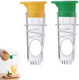 2PCS Screw Top Lemon Squeezer Manual Lemon Juicer with Built-in Filter Portable Orange Citrus Juice Extractor With Lid Lime Juicer Squeezer for Cocktails Drinks Cooking