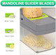 Vegetable Chopper - 20 in 1 Onion Chopper with Catch Container - Slicer Dicer Cutter - Professional Multifunctional Chopper - BPA - (16 piece set)