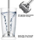 Immersion Blender Handheld for Kitchen Emulsion Blender Handheld with Titanium Blades 12 Speed Electric Hand Mixer with BPA Attachments:Chopper Bowl Whisk Milk Frother Measuring Cup