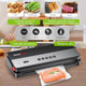 Bonsenkitchen Vacuum Sealer Machine Multi-Functional Food Sealer with Built-in Cutter & Bag Storage High-Speed Continuous Working with Globefish Technology Includes Vacuum Bags & Roll Bag