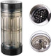 Boy 2.8 Inch Large Aluminium Grinder Transparent Cone Loader & Storage 3 in 1 Cone Pre Roll Filler Machine Simple Grinders Cone Rolling Machine Cone Loader with Broom& Brush