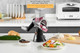Brieftons 4-Blade Rotary Cheese Grater Kitchen Food Cutter with Handle Mandoline Vegetable Slicer Nut Grinder Hand Crank Shredder for Cheese Vegetables Fruits Nuts Easy to Use Clean & Store