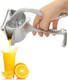 Bar Juicer Fruit Juice Handheld Press Squeezer With Seed Filter Heavy Duty Aluminum Alloy Hand Manual Extractor for Single Citrus Orange Pomegranates Apple Fruit Lemon Lime (Silver)