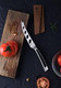 Cangshan TN1 Series 1021882 Swedish 14C28N Steel Forged 5-Inch Tomato/Cheese Knife and Wood Sheath Set