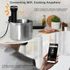Sous Vide Machine Wi-Fi Cattleman Cuisine Sous Vide Cooker Immersion Circulator Suvee Cooker Kit with 30 Vacuum Bags Vacuum Pump Cookbook Accurate Temperature&Timer 1000W IPX7 Waterproof