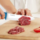Ceramic Knife 5Inch Fruit Knife Set 4-Piece with Knife Sheaths for Cheese tomatoes potatoes vegetables fruits (blue)