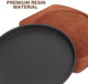 Ciieeo 1pc Cast Iron Bbq Stovetop Grill Pan Non-stick for Induction Cooker Steak Sausages and Vegetables Round Griddle for Indoor and Outdoor Cooking