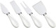 Cilio Piave Brushed Stainless Steel Cheese Knife In Wooden Box Set Of 4