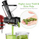Masticating Juicer Attachment for KitchenAid Stand Mixer Slow Juicer Attachment Cold Press Juicer Machine with Dual Mouth Feed Chute for KitchenAid Mixer Attachments by Cofun