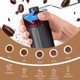 Portable Electric Coffee Grinder for Home Use CorporatePro One Touch Coffee Bean and Spice Grinder Rechargeable Electric Spice Mill Automatic Coffee Hopper Shaker (Stainless Steel)