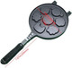 Animal Mini Waffle pan - Make 7 Different Shaped Pancakes Gas and Electric Stovetop Compatible Waffle Iron Comes with Silicone Oil Brush Stirrer and Silicone Clip