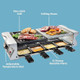Electric Cheese Raclette Table Grill w Nonstick Grilling Plate & Cooking Stone- Electric Indoor Smokeless Korean BBQ 8 Person Tabletop Cooker Hotplate- Melt Cheese Grill Meat Veggies Home Dinner Party Electric Cheese Raclette Table Grill w Nonstick Grilling Plate & Cooking Stone- Electric Indoor Smokeless Korean BBQ 8 Person Tabletop Cooker Hotplate- Melt Cheese Grill Meat Veggies Home Dinner Party