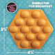 Bubble Mini Waffle Maker- Make Breakfast Special w Tiny Hong Kong Egg Style Design 4" Individual Waffler Iron Electric NonStick Baker w Recipes- Ice Cream Treat Dessert Dorm Room Essential