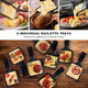 CUSIMAX Raclette Grill Korean BBQ Grill Portable Raclette Table Grill Electric Grill with Non-stick Plate Adjustable Temperature Control Indoor Grill with Cool Touch Handles 8 Cheese Trays for Fun