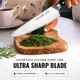 Cutluxe Chef Knife Set 3 PCS Professional Chef's Knife Set – Razor Sharp German Steel Full Tang Ergonomic Handles - Artisan Series