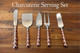 Charcuterie Serving Set - Premium 5-Piece Stainless Steel & Pure Copper Cheese Knife Utensil Set - Elegant Box - Perfect for Cheese Boards Entertaining Parties and ing