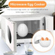 Microwave Egg Cooker 4 Cavities Egg Cooker for Microwave Egg Boiler with Lid for Hard Boiled Eggs Microwavable Egg Poacher Cooking Kitchen Tools