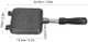 Double Sided Frying Pan Aluminum Hot Sandwich Panini Maker Grilled Cheese Maker Nonstick Sandwich Toaster Press Stovetop Flip Grill Pan for Home Kitchen