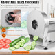 Electric Vegetable Slicer Commercial Fruit Slicer Machine Tomato er 0-10mm Thickness Adjustable Stainless Steel for Lemon Potato Onion Tomato