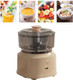 Electric Food Chopper Electric Meat Chopper Grinder Blender Food Grinder Multifunctional for Vegetables (Dark Brown)