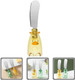 Stainless Steel Butter Household Cheese Spatula Frosting Spreader Cocktail Knives Peanut Spreader Jam Jelly Spreader Condiment Spreader Cute Baking Tools Plastic