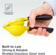 Deiss Pro Heavy-Duty Metal Lemon Squeezer and Deiss PRO Citrus Zester & Cheese Grater