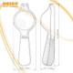 Deiss PRO Lemon Zester & Heavy Duty Cheese Grater & Vegetable Grater and Deiss Pro Heavy-Duty Metal Lemon Squeezer - Max Juice Extraction Hand Juicer Easy Clean Lime Squeezer