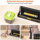 Vacuum Sealer Machine Powerful 85kPa Suction Bags and Cutter Included Compact One-Touch Automatic Food Sealer with External Vacuum System Preserve Freshness Prevent zer Burn