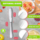 DIMROM 2Pcs Butter Knife with Holes in Blade - 3 In 1 Stainless Steel Butter Spreader Knife Corrosion Resistant Easy to Clean Comfortable Handle - Micro-Grater Blade for Easy Slicing and Spreading