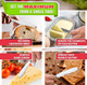 DIMROM 2Pcs Butter Knife with Holes in Blade - 3 In 1 Stainless Steel Butter Spreader Knife Corrosion Resistant Easy to Clean Comfortable Handle - Micro-Grater Blade for Easy Slicing and Spreading