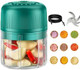 Garlic Chopper Electric Portable Small Food Processor Mini Wireless Salad Chopper 350ml Baby Food Maker 6 Leaf Blade Vegetable Slicer Slap Chop for Fruits Vegetables Meat Beans Spices