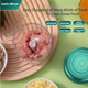 Garlic Chopper Electric Portable Small Food Processor Mini Wireless Salad Chopper 350ml Baby Food Maker 6 Leaf Blade Vegetable Slicer Slap Chop for Fruits Vegetables Meat Beans Spices